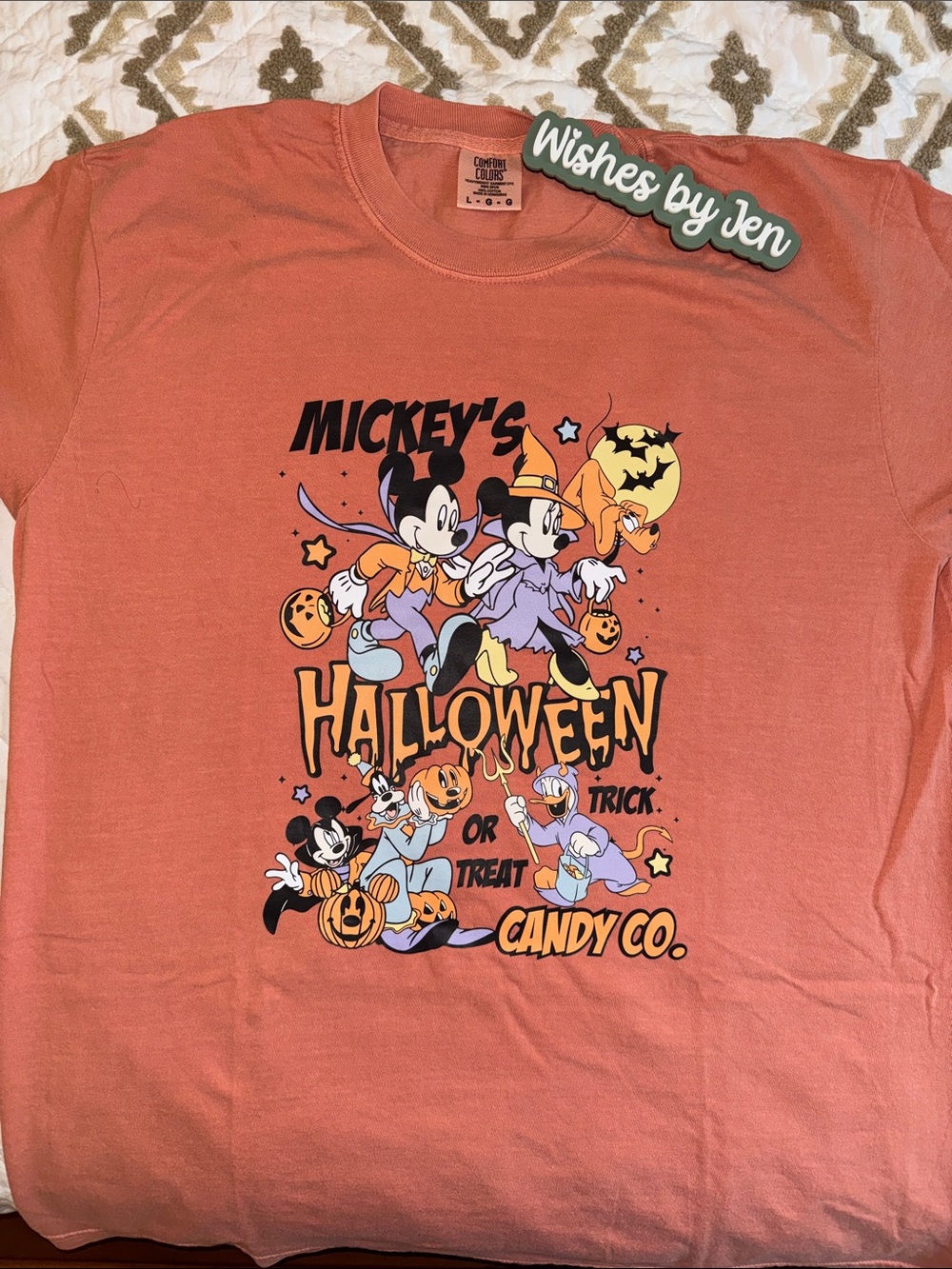 Comfort Colors Mickey's Halloween Graphic Tee - Orange